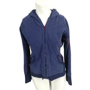 Dovetail Workwear Full Zip Hoodie Sweatshirt Size S Hood  Pockets Thick Blue